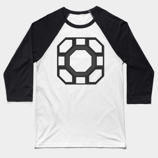 gmtrx lawal charcoal black skeletal truncated cuboctahedron Baseball T-Shirt